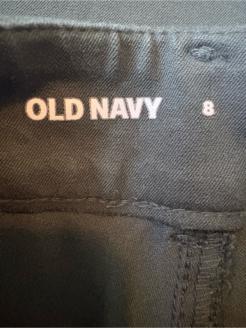 Old Navy Dark Green Pixie Flare Pants women’s Sz 8. - Picture 9 of 12